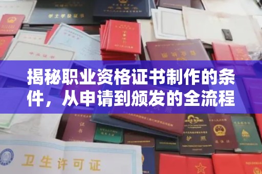 廉江揭秘职业资格证书制作的条件，从申请到颁发的全流程解析